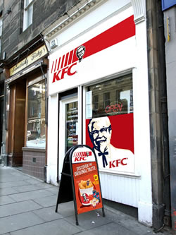 Chequers as it would be if taken over by KFC