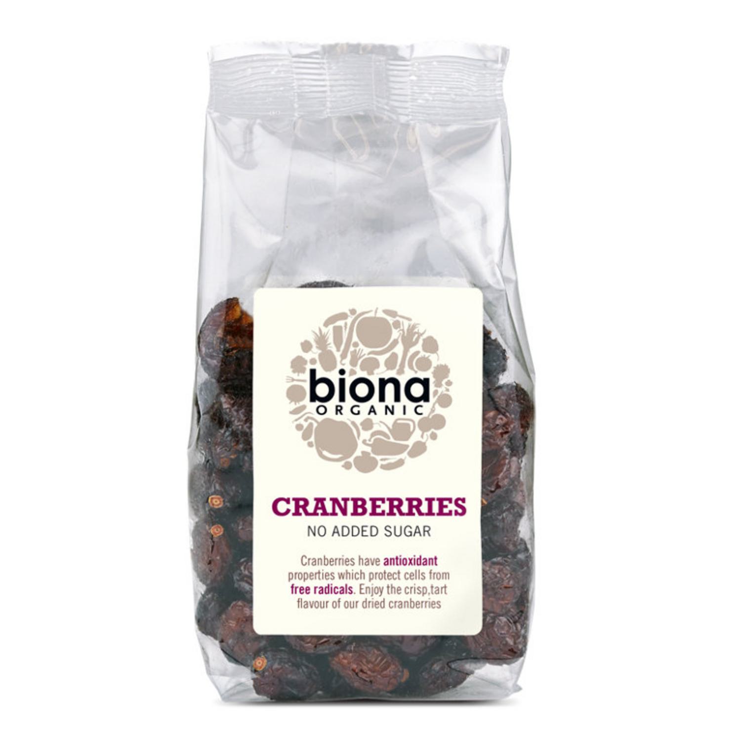 Organic Dried Cranberries in 100g from Biona