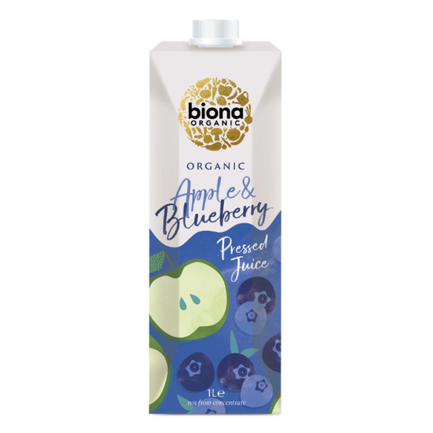 Organic Apple and Blueberry Juice in 1l from Biona