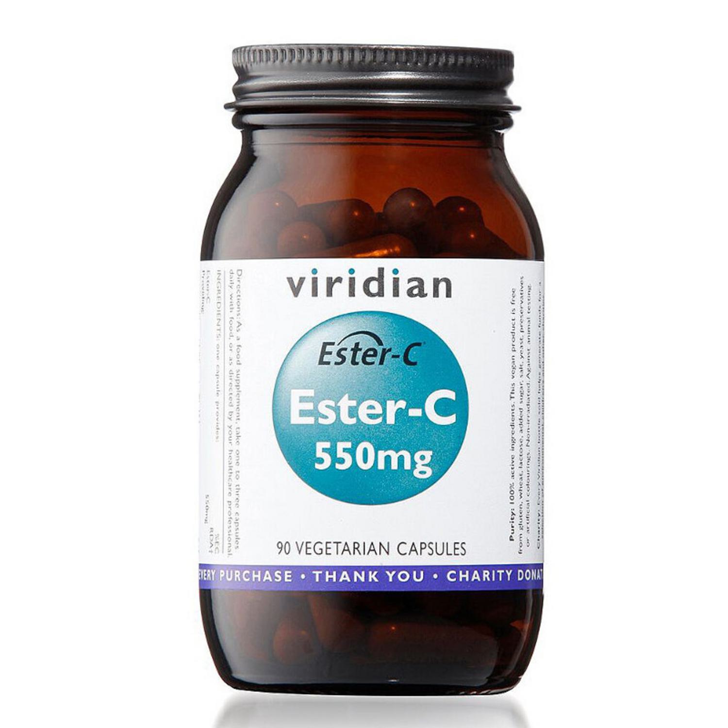 EsterC Vitamin C 550mg in 90vegcaps from Viridian