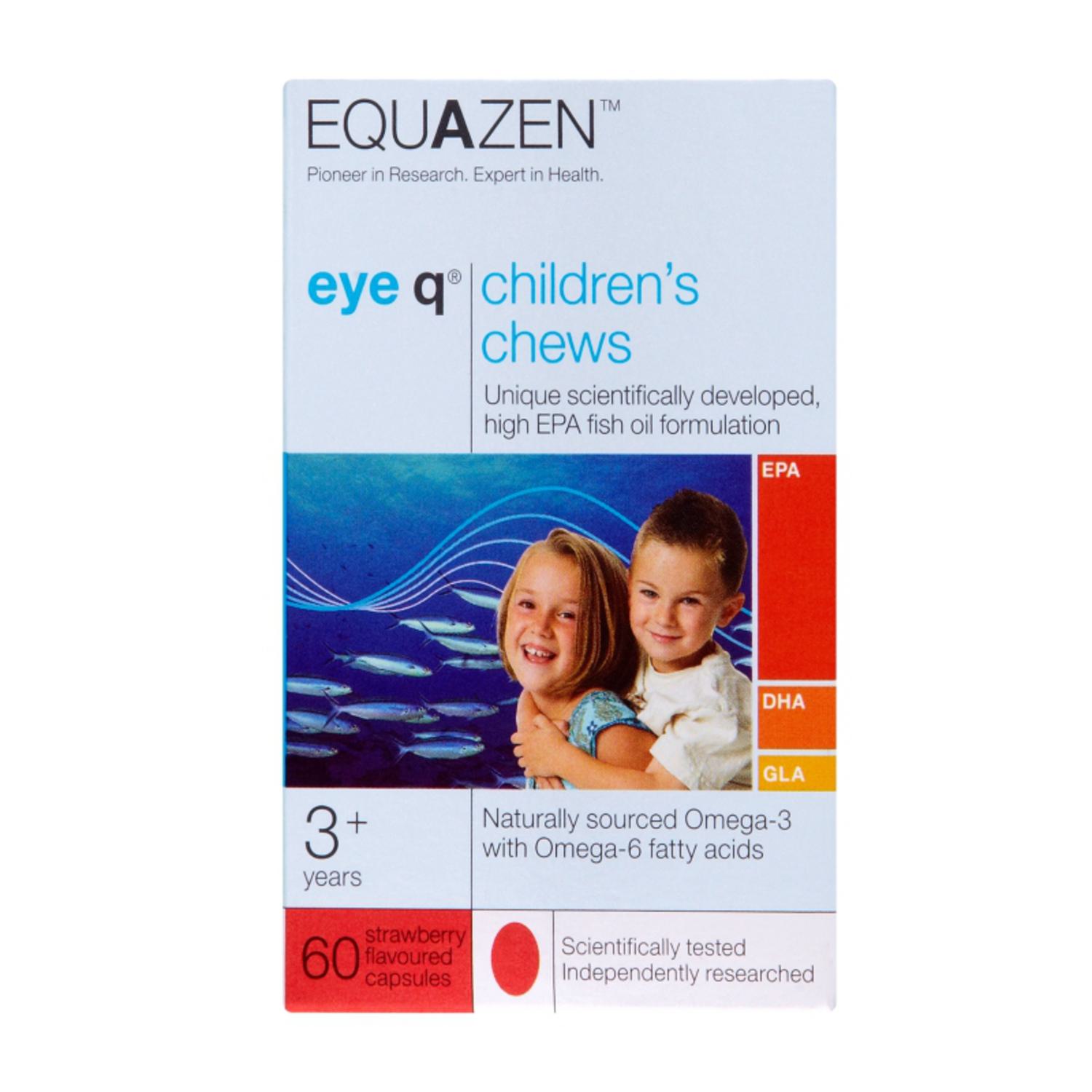 Eye Q Omega 3 Chew Supplement Eye Q in 60capsules from Equazen