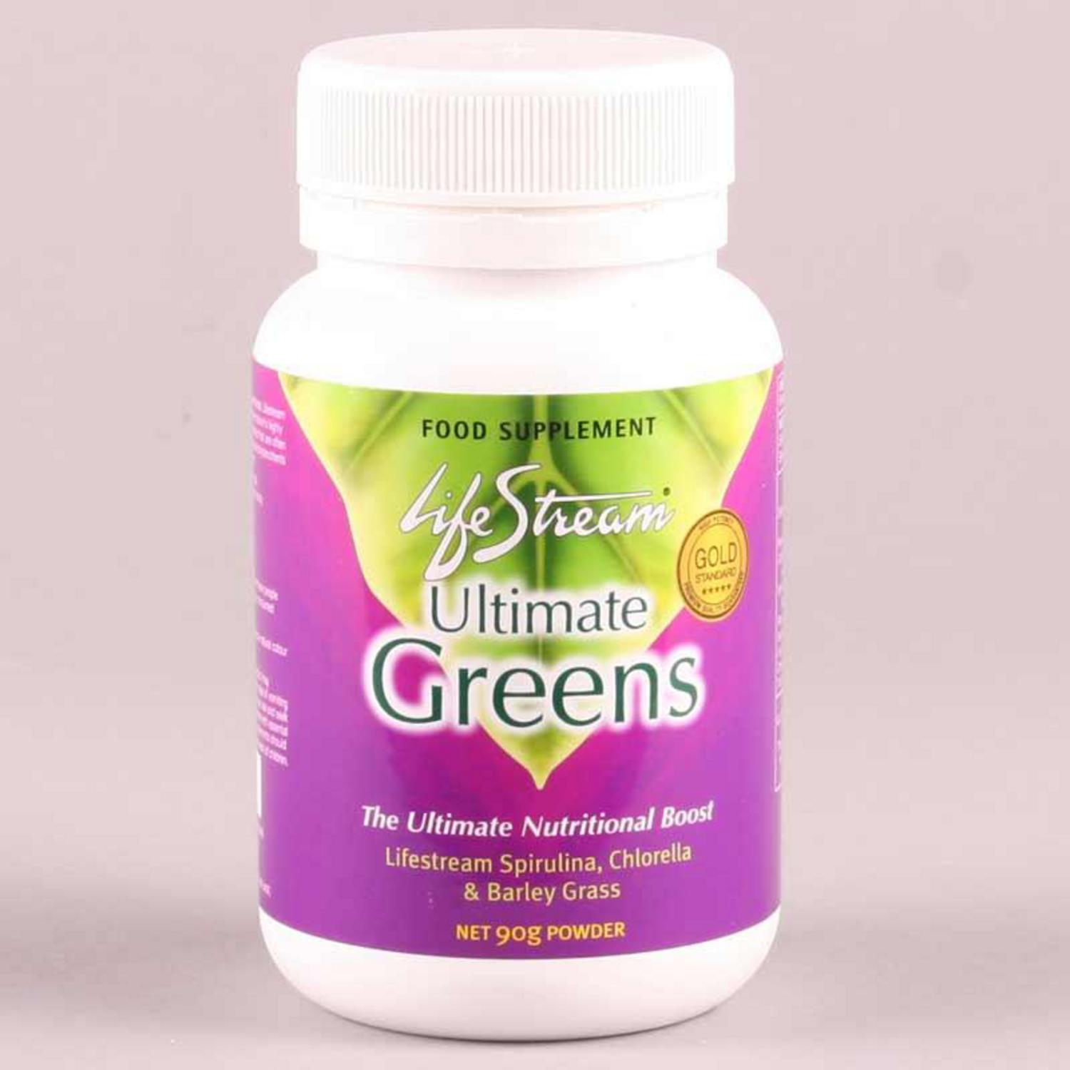 Ultimate Greens Supplement Powder in 90g from Lifestream