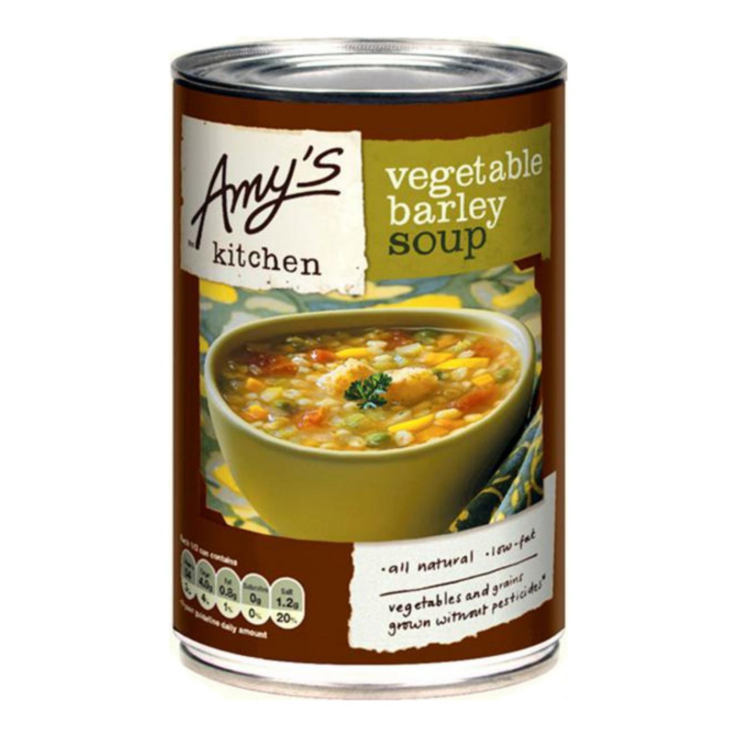 Organic Vegetable and Barley Soup in 400g from Amy's Kitchen