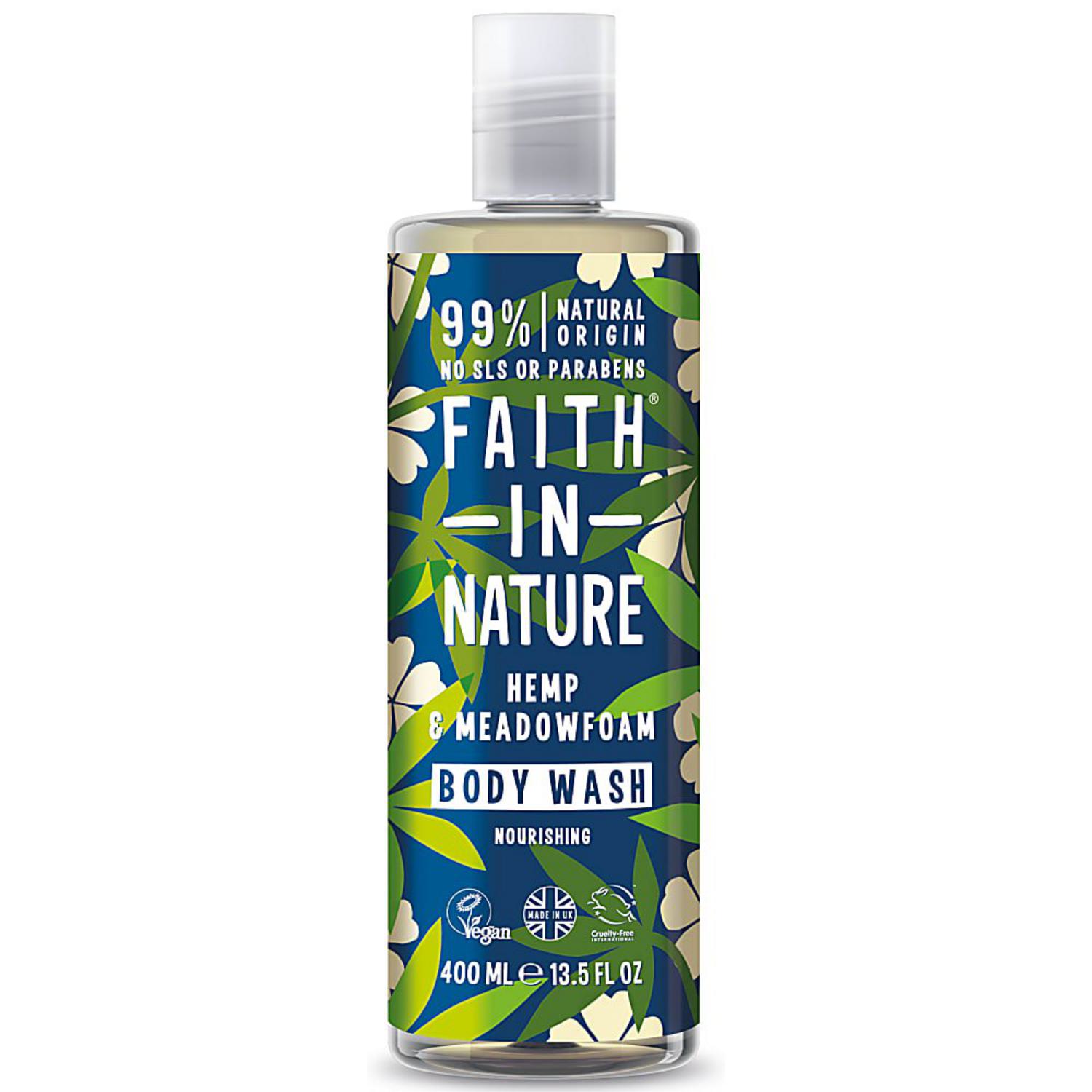 Hemp and Meadowfoam Foam Bath and Shower Gel in 400ml from Faith In Nature