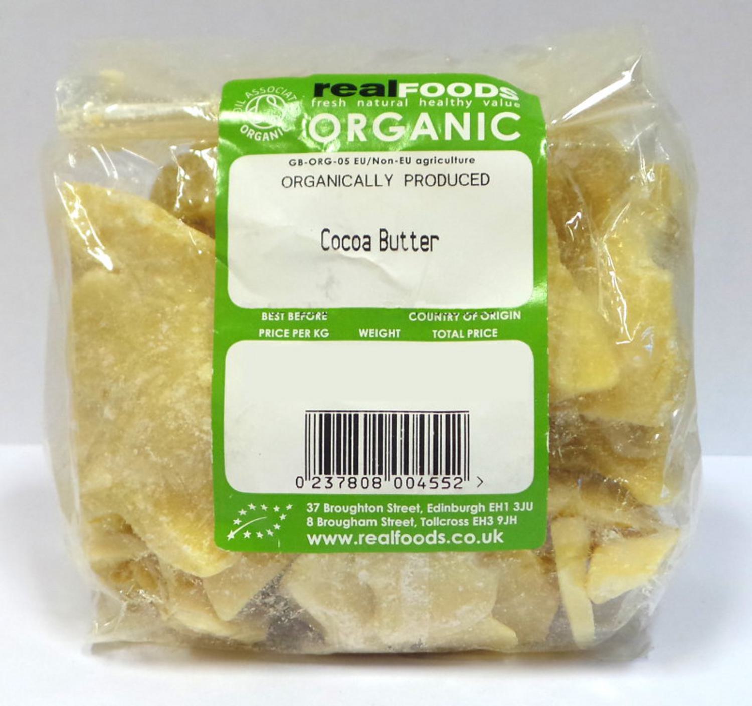 Organic Cocoa Butter from Real Vitality Superfoods Buy Bulk Wholesale Online
