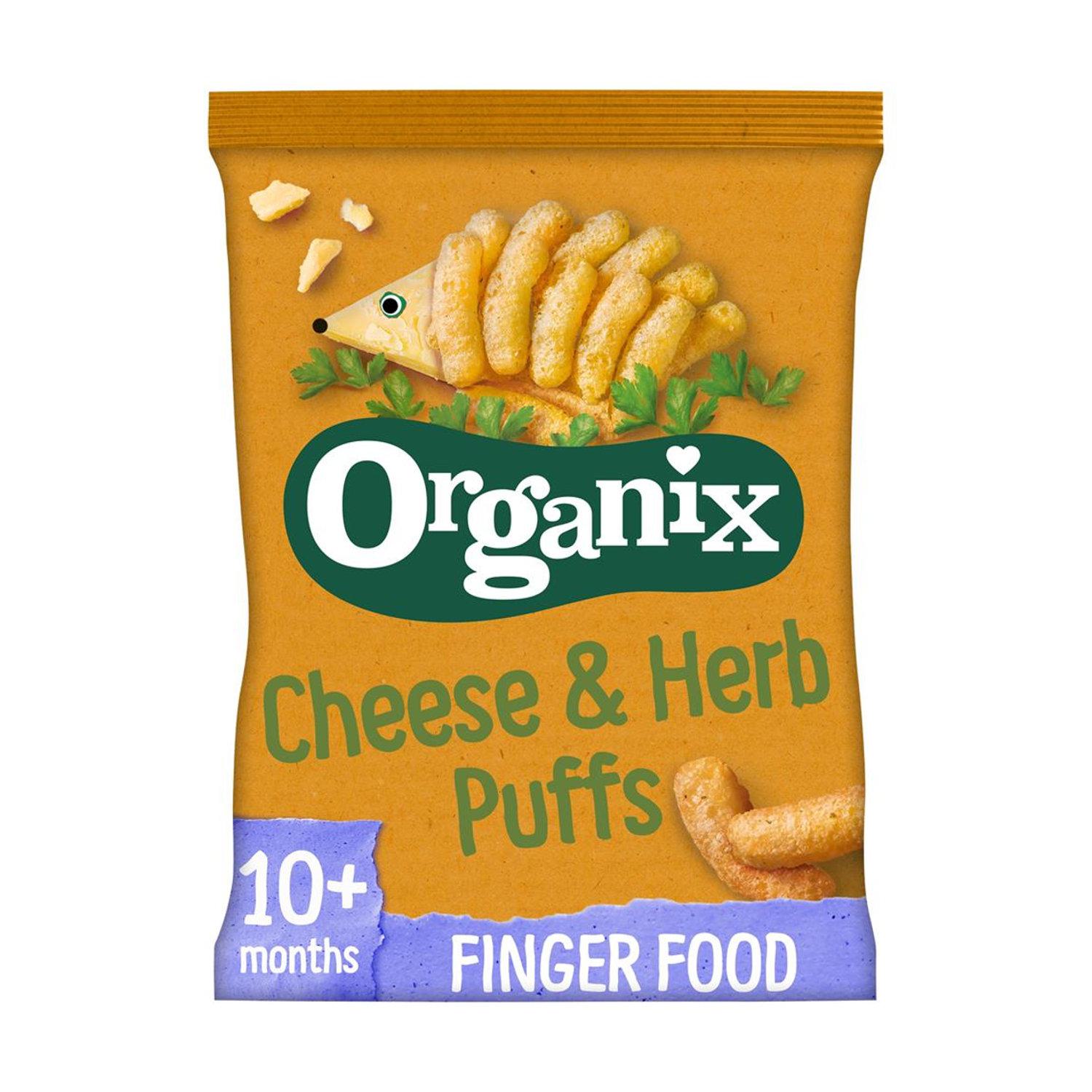 Organic Cheese and Herb Puffs in 15g from Organix