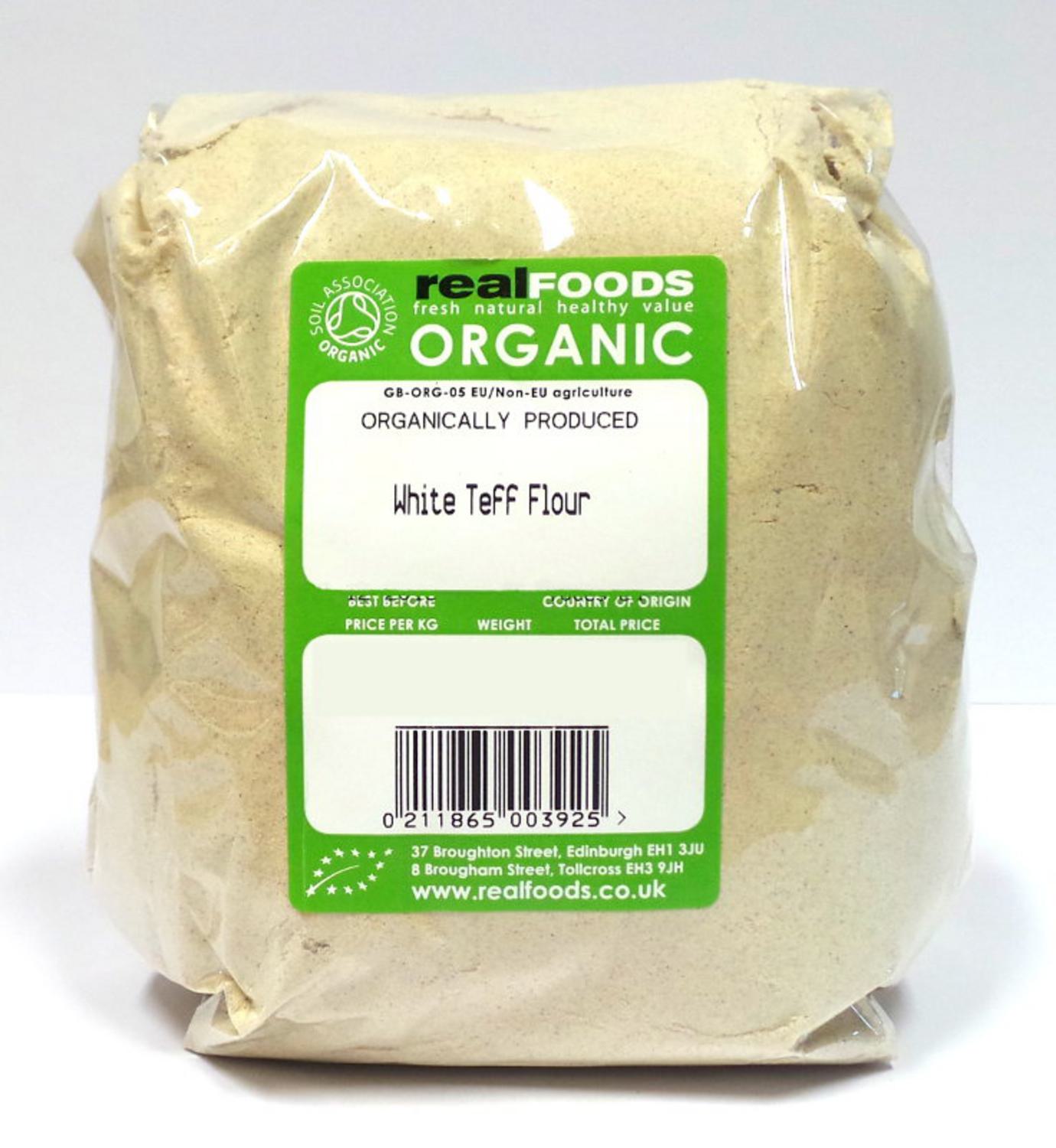 Organic White Teff Flour from Real Foods Buy Bulk