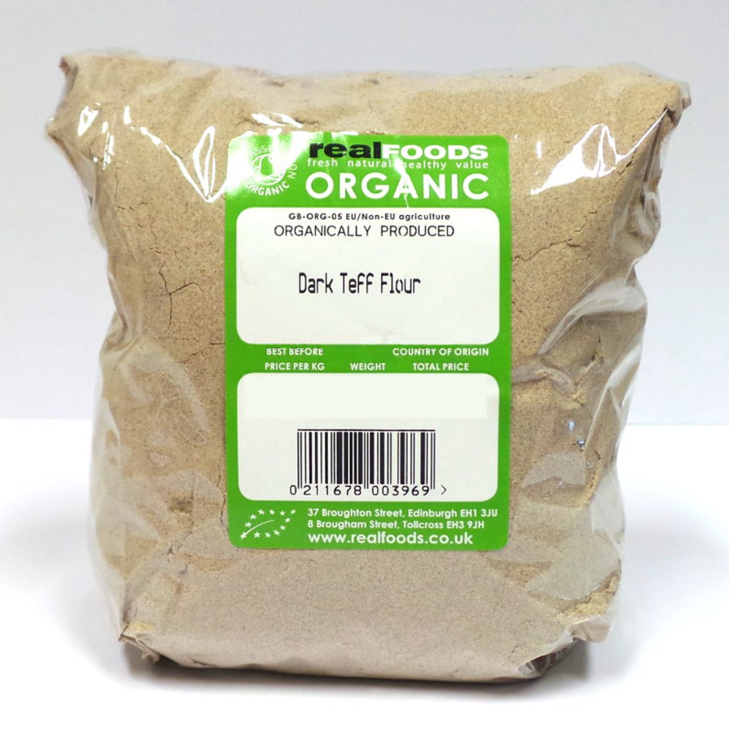 Organic Brown Teff Flour from Real Foods Buy Bulk