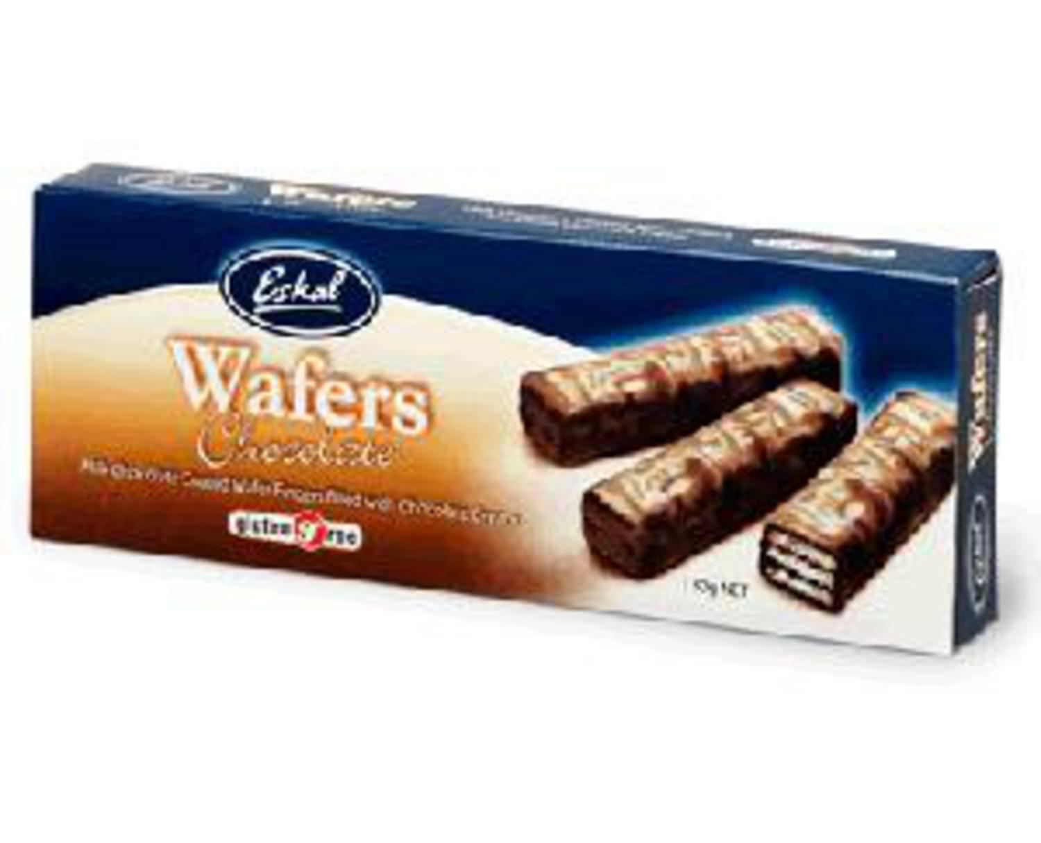 Chocolate Coated Wafers in 130g from Eskal