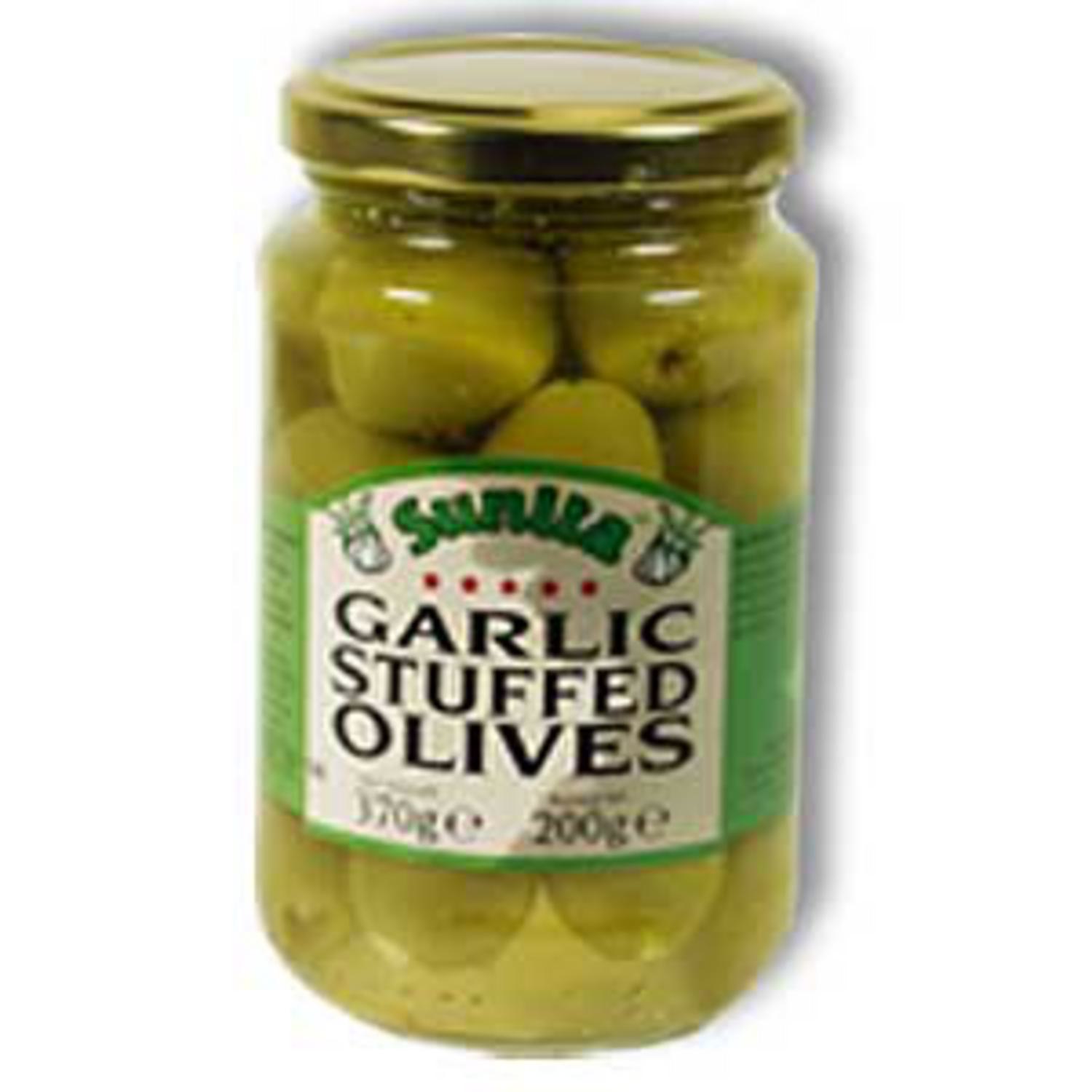 Garlic Stuffed Olives in 370g from Sunita