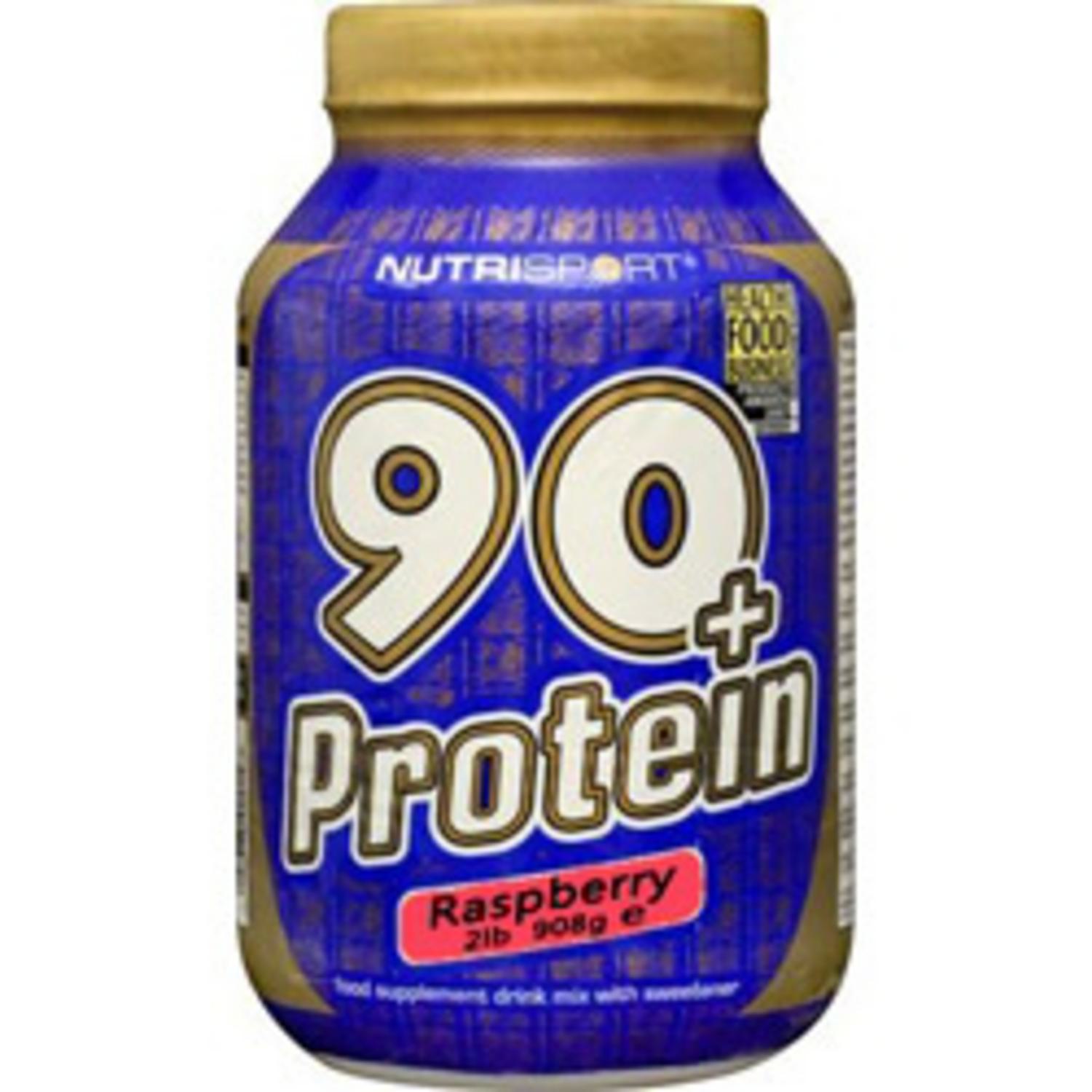 90+ 90+ Protein Supplement Raspberry in 908g from Nutrisport