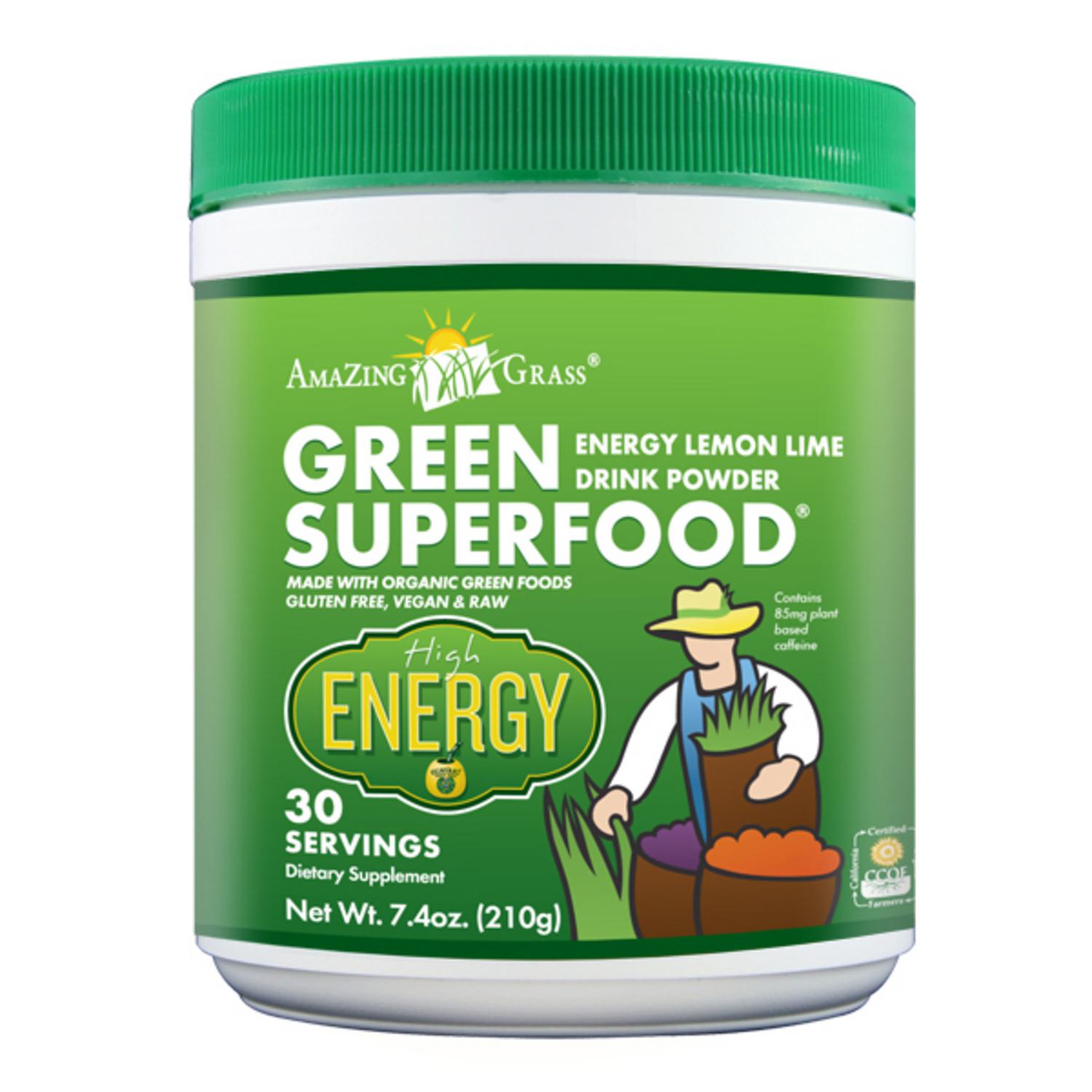 Green Superfood Organic Lemon and Lime Energy Green Superfood