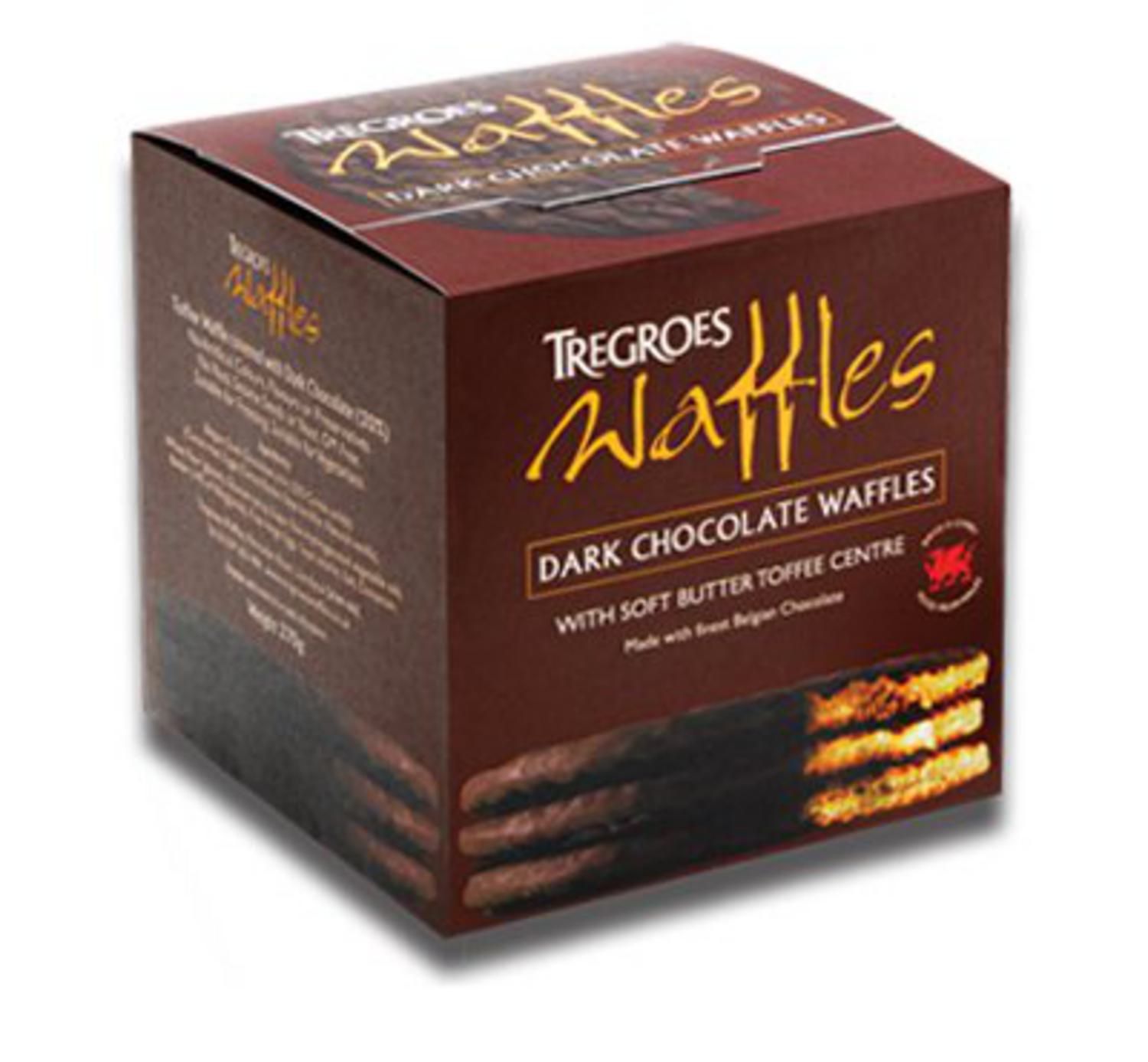 Dark Chocolate Coated Waffles in 6pack from Tregroes