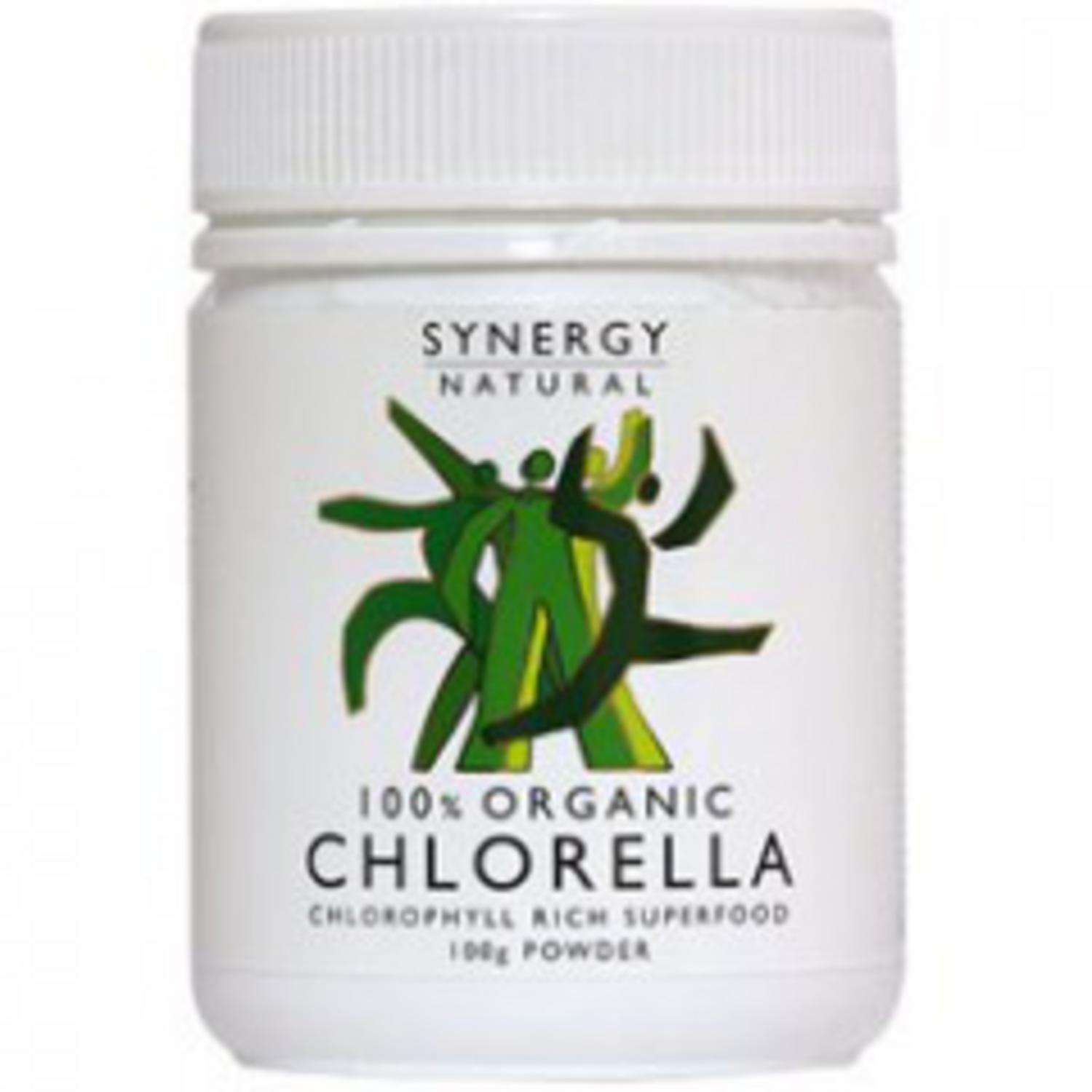 Organic Chlorella Powder in 100g from Synergy Natural