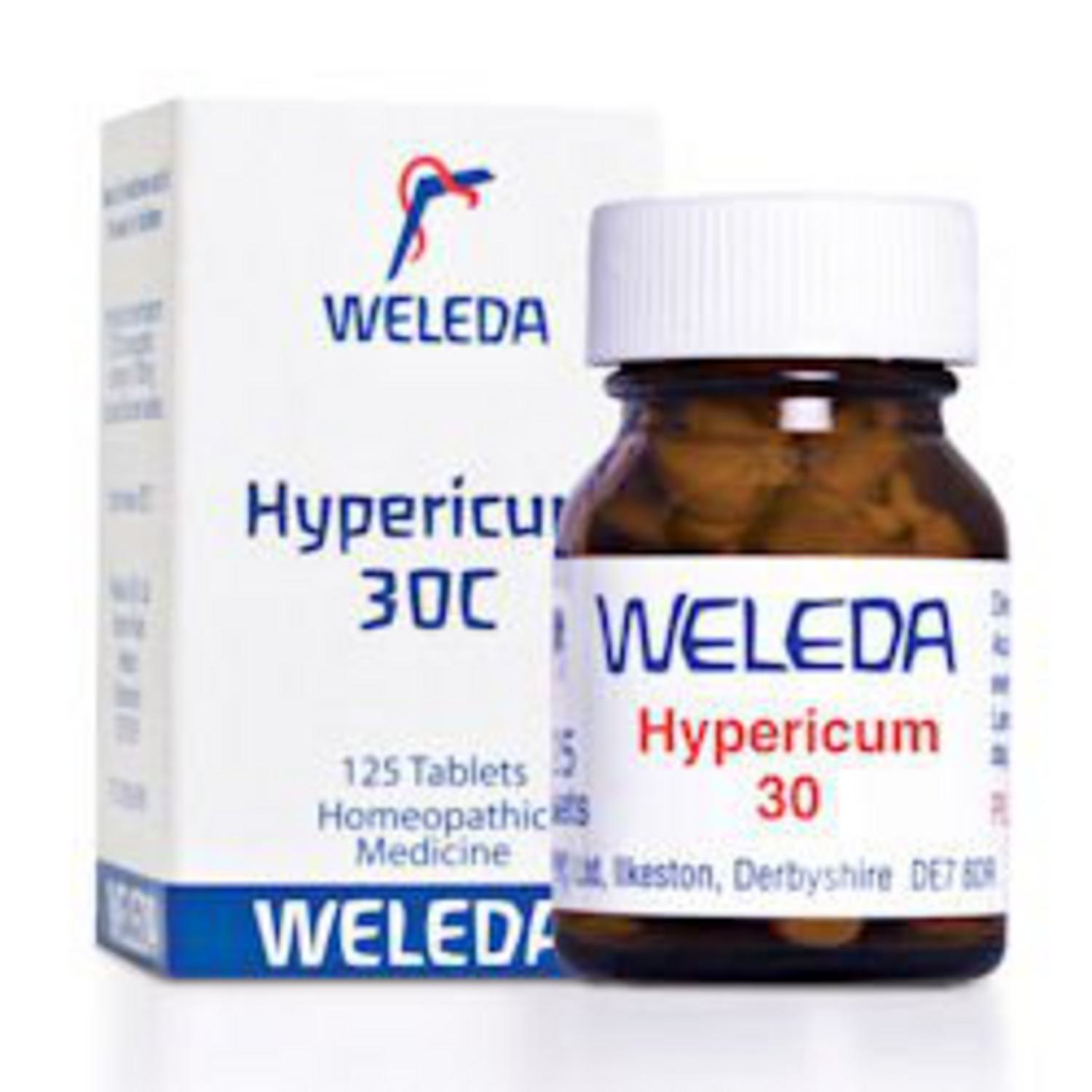 Hypericum Homeopathic Remedy 30c in 125tabs from Weleda