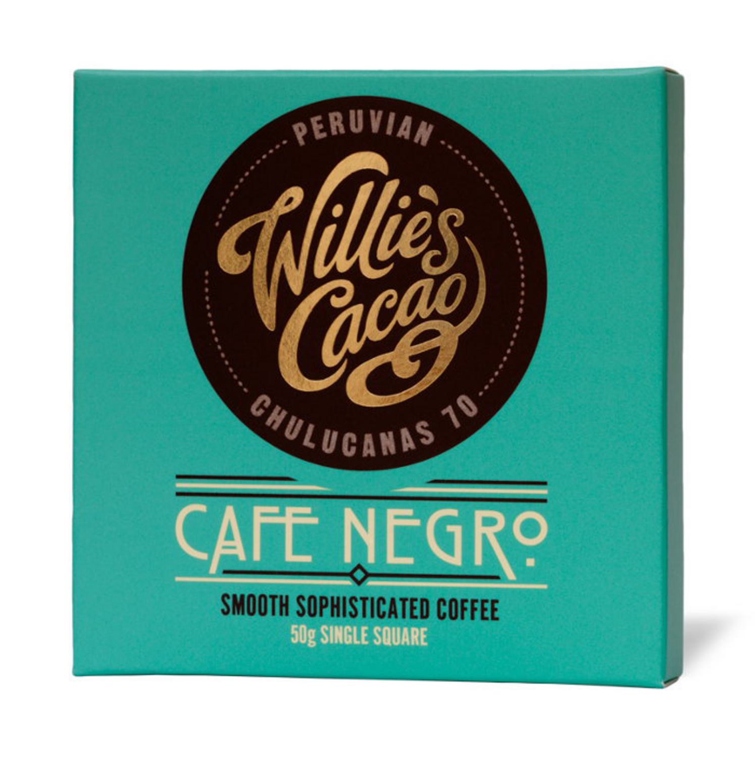 Cafe Negro Colombian Chocolate 70 in 50g from Willie's Cacao