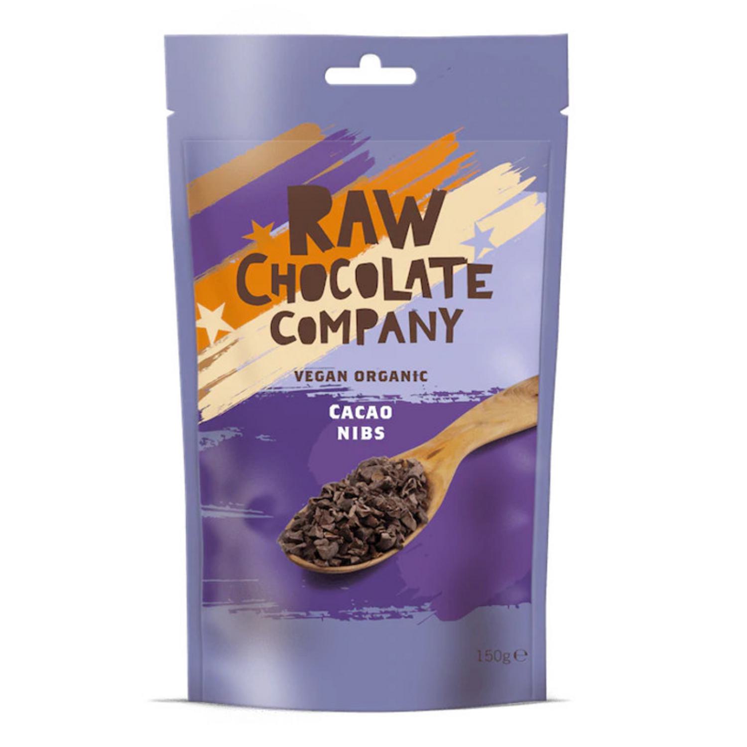 FairTrade Organic Cacao Nibs Raw in 150g from The Raw Chocolate Company