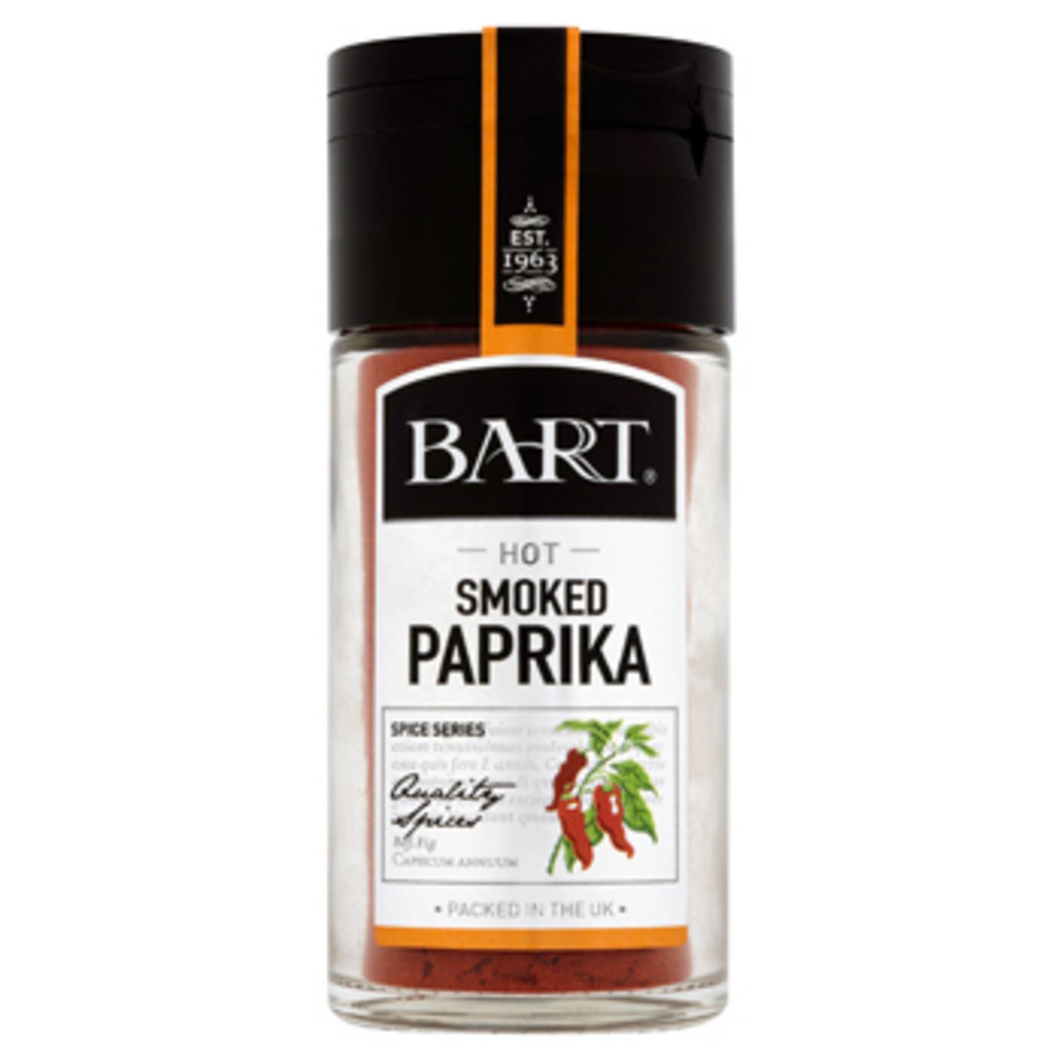 Hot Smoked Paprika in 45g jar from Bart Ingredients