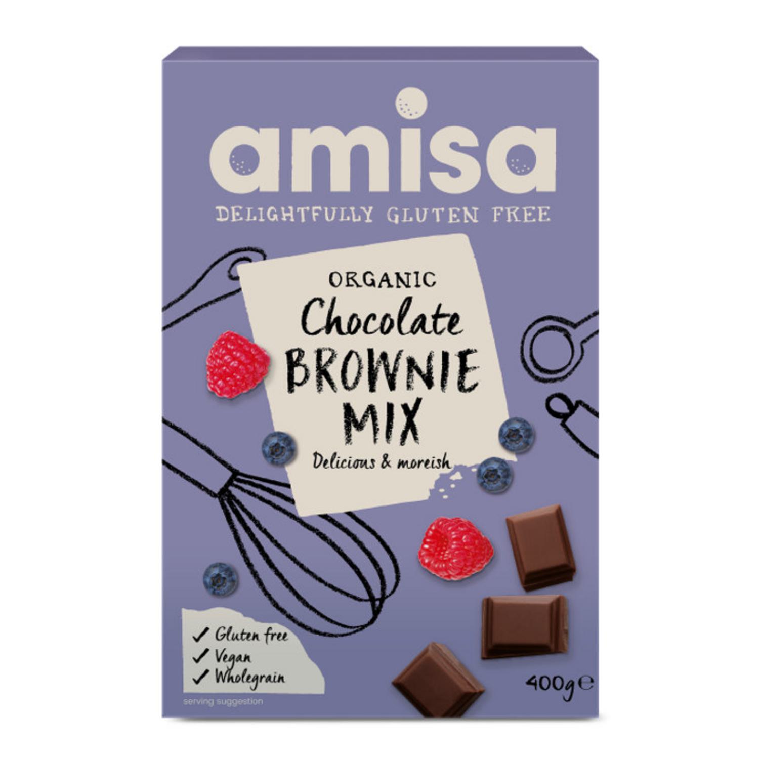 Organic Brownie Mix in 400g from Amisa