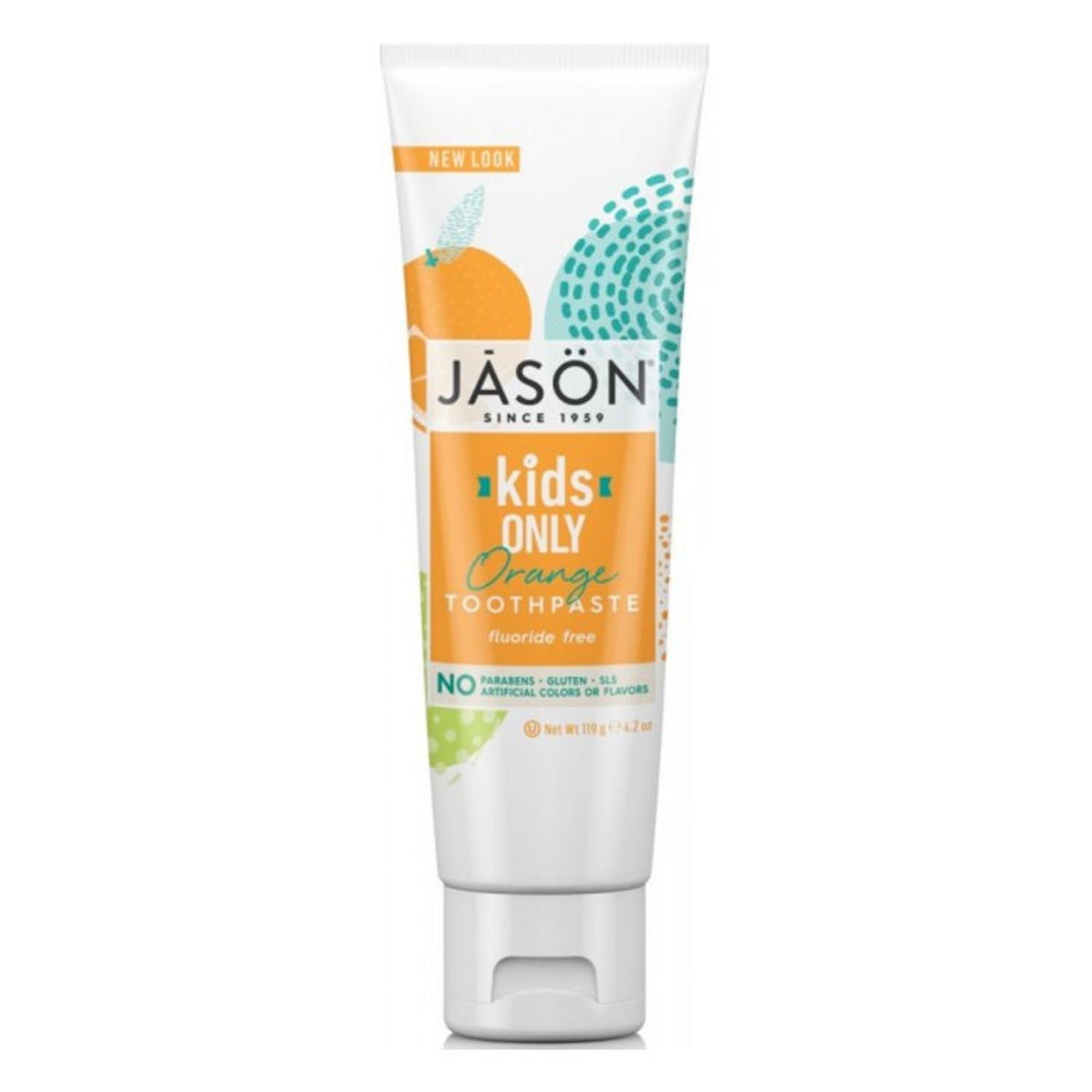Kids Toothpaste Orange in 119g tube from Jason