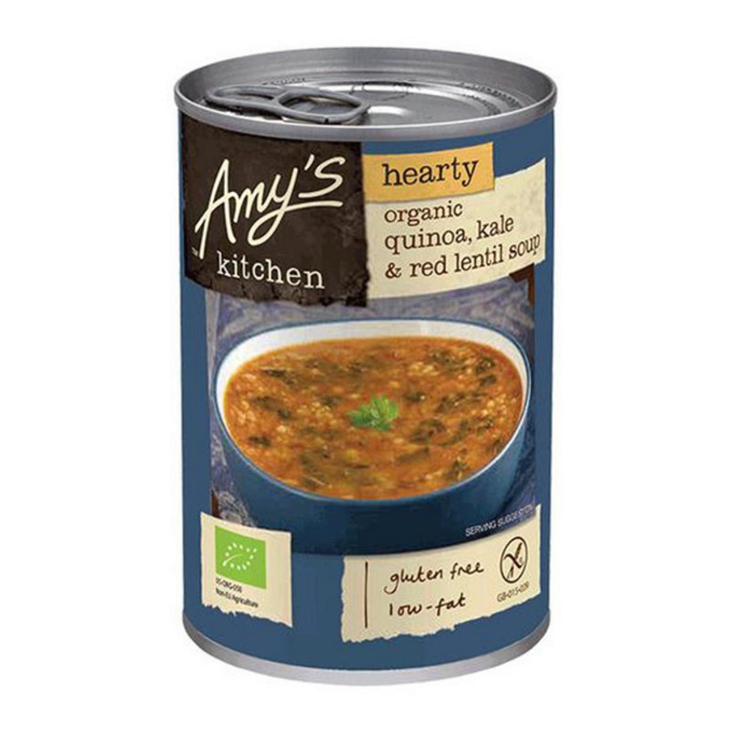 Organic Quinoa Kale and Red Lentil Soup in 408g from Amy's Kitchen