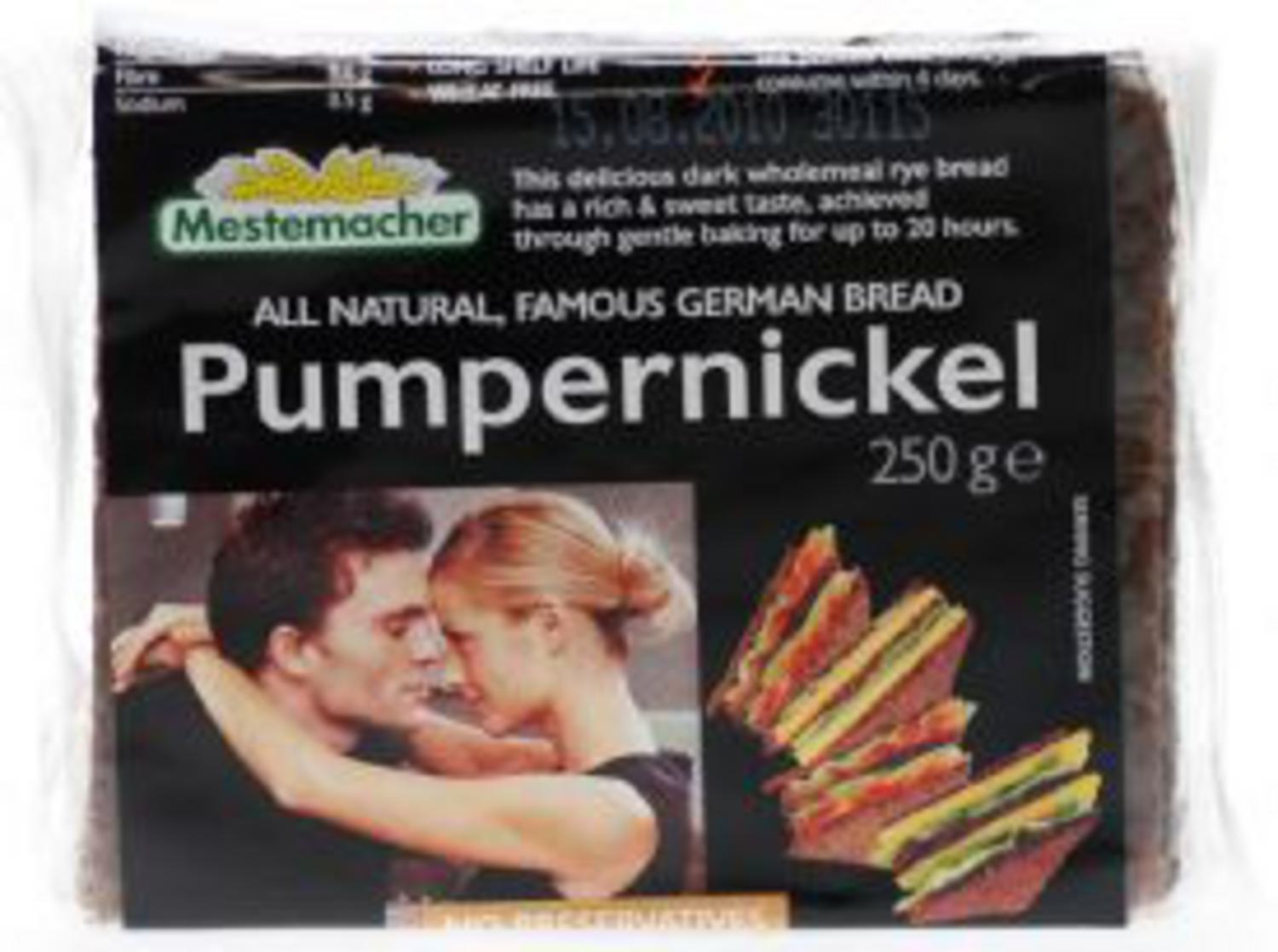 Organic Pumpernickel Bread in 250g from Mestemacher