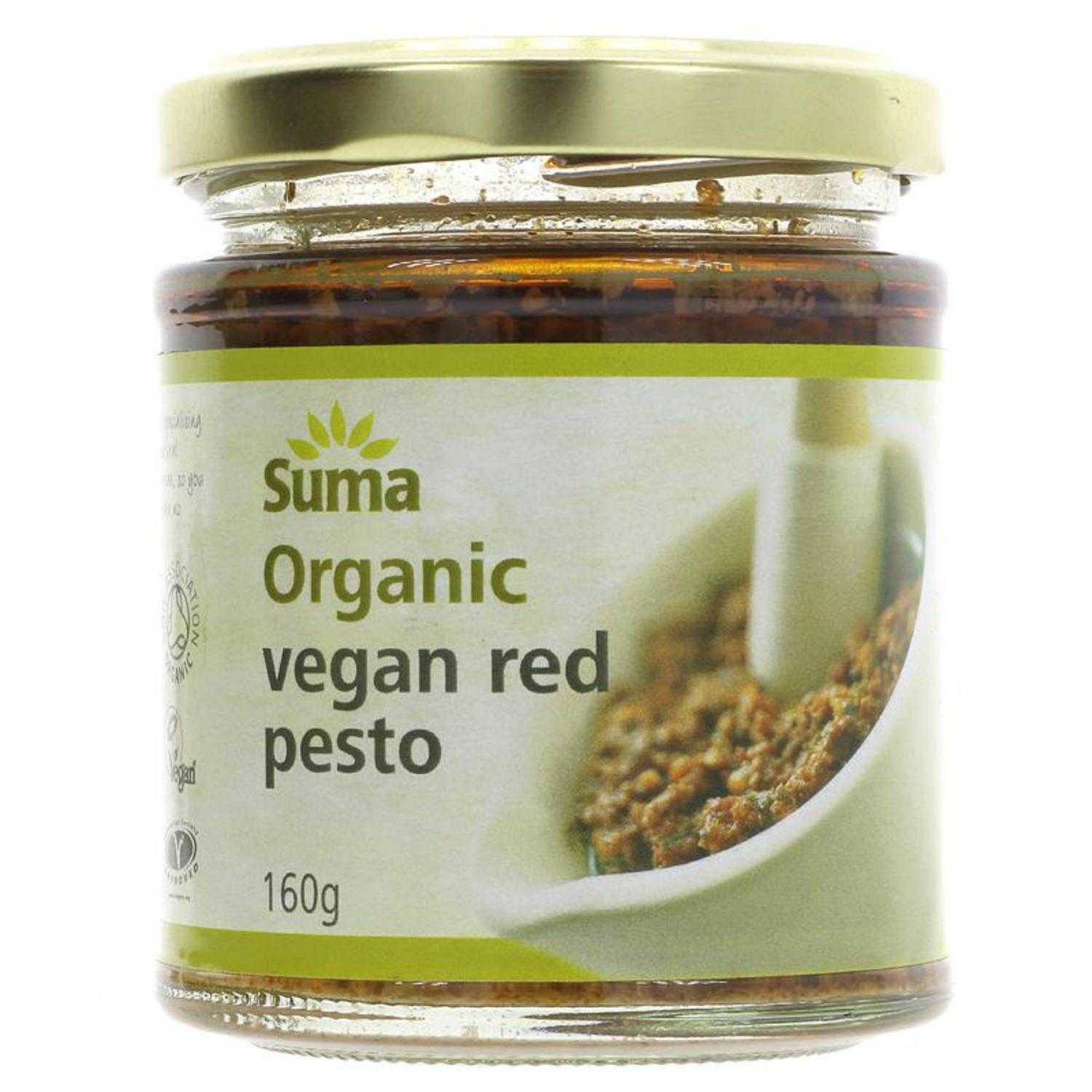 Organic Red Pesto in 160g from Suma