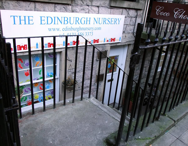 Edinburgh Nursery sign