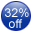 32% Off promotion sticker