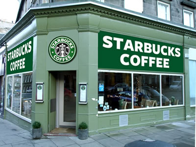 The Olive Branch as it would be if taken over by Starbucks