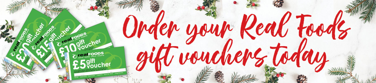 A banner saying Buy Your Gift Vouchers