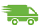 Green delivery truck icon