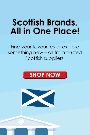 A banner showing the Scottish flag