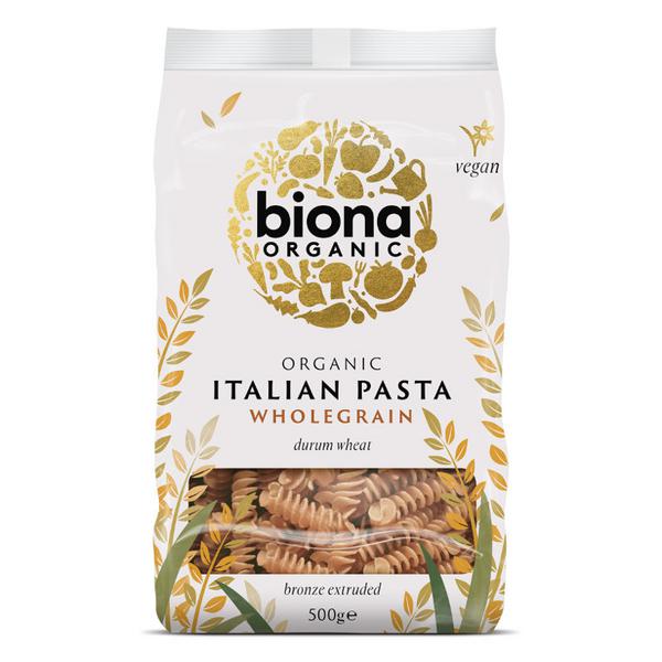 Wholewheat Fusilli Pasta ORGANIC