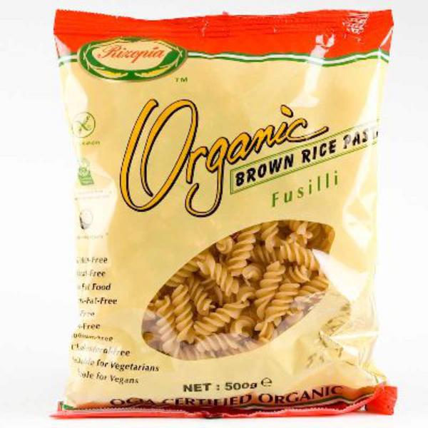 Pasta Brown Rice Fusilli dairy free, ORGANIC image 2