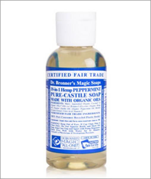 Peppermint Castile Liquid Soap FairTrade, ORGANIC