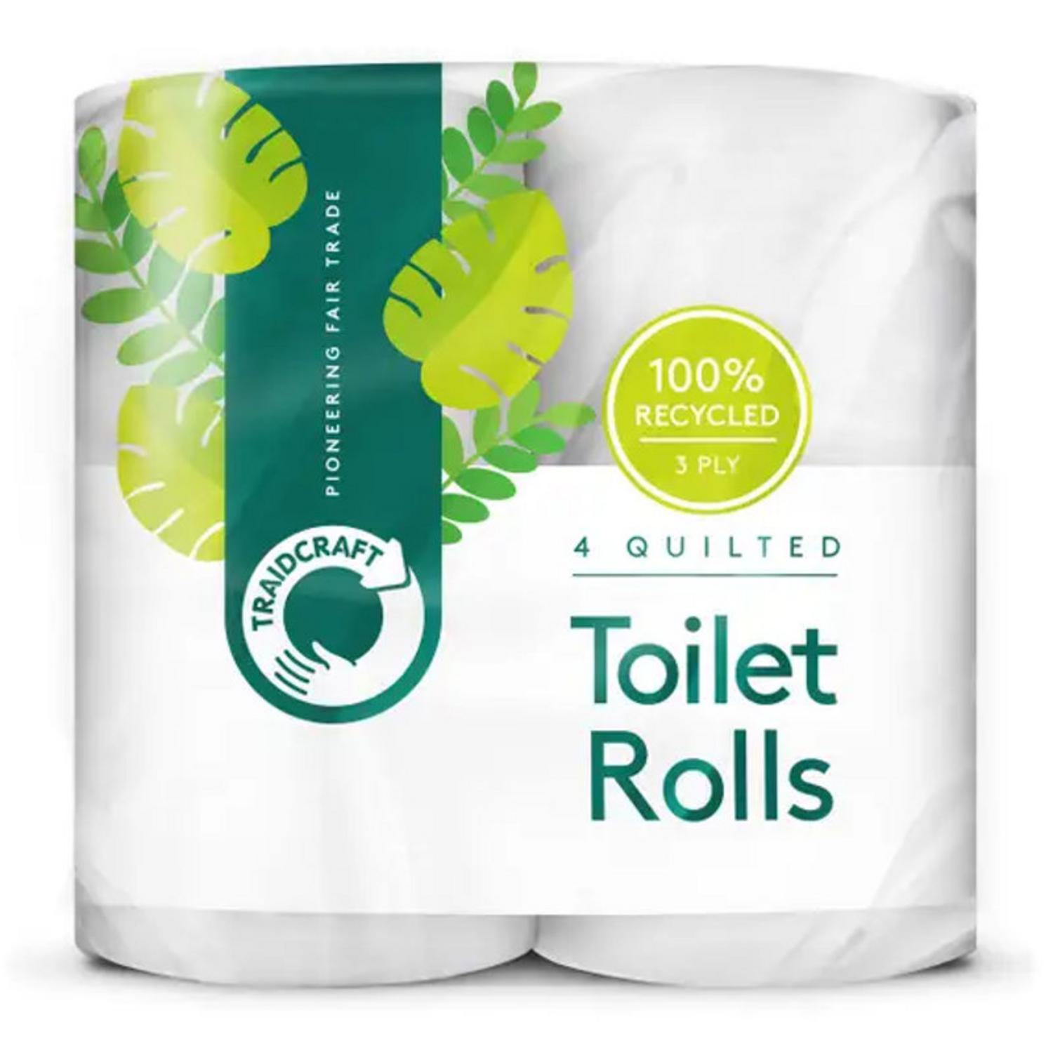 Traidcraft Toilet Rolls Recycled 4pack