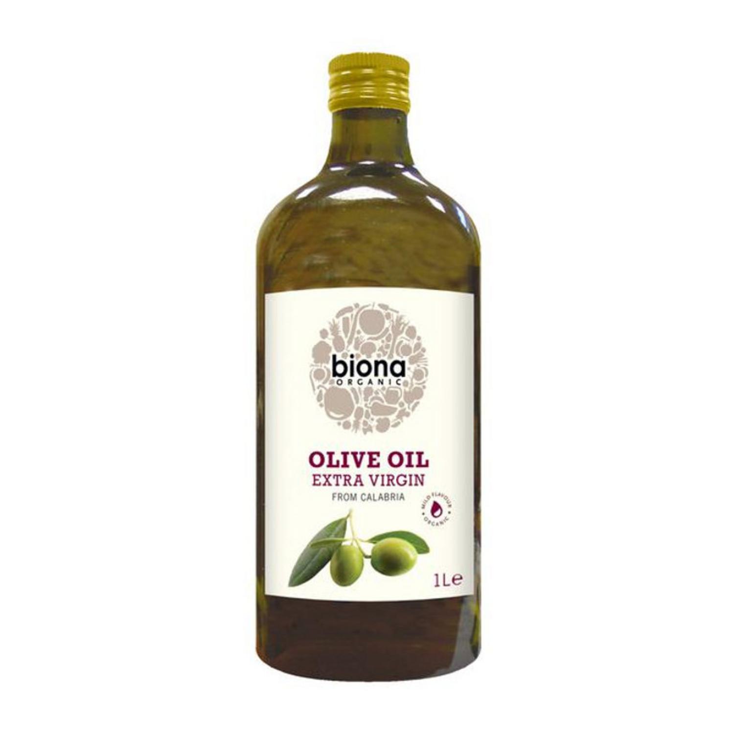 Organic Extra Virgin Olive Oil from Calabria in 1l from Biona