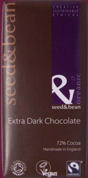 Dark Chocolate Dominican 72% Vegan, FairTrade, ORGANIC