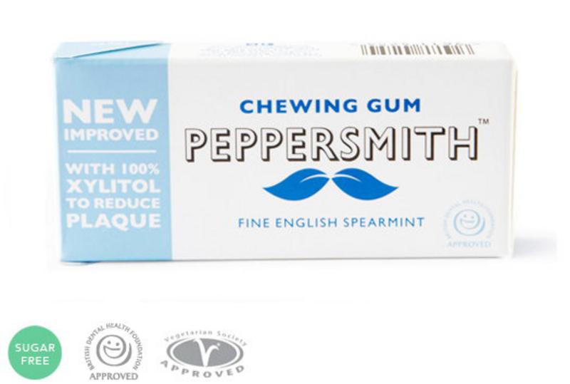 Fine English Spearmint Chewing Gum dairy free, Vegan