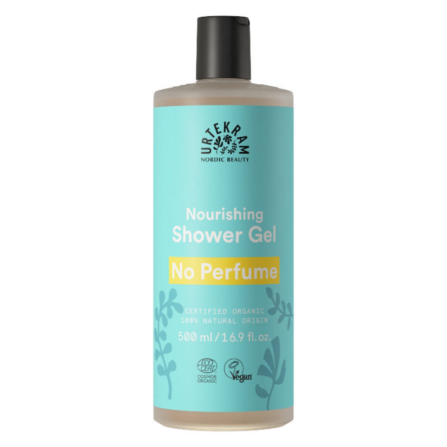 Organic No Perfume Shower Gel in 500ml from Urtekram