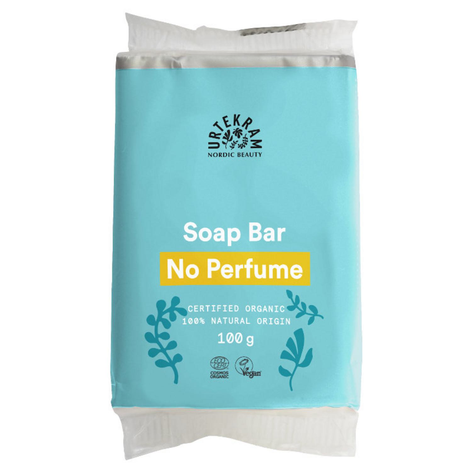 Organic No Perfume Soap in 100g bar from Urtekram