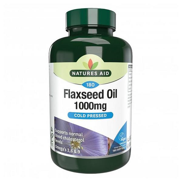 Flaxseed Oil Supplement in 180capsules from Natures Aid