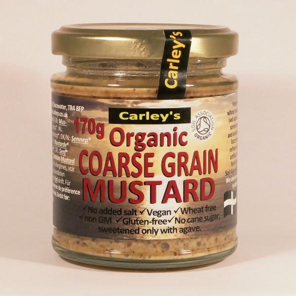 Cornish Coarse Grain Mustard Vegan, ORGANIC