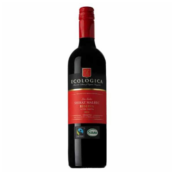 Red Shiraz Malbec Wine 13.5% Argentina dairy free, Vegan, ORGANIC