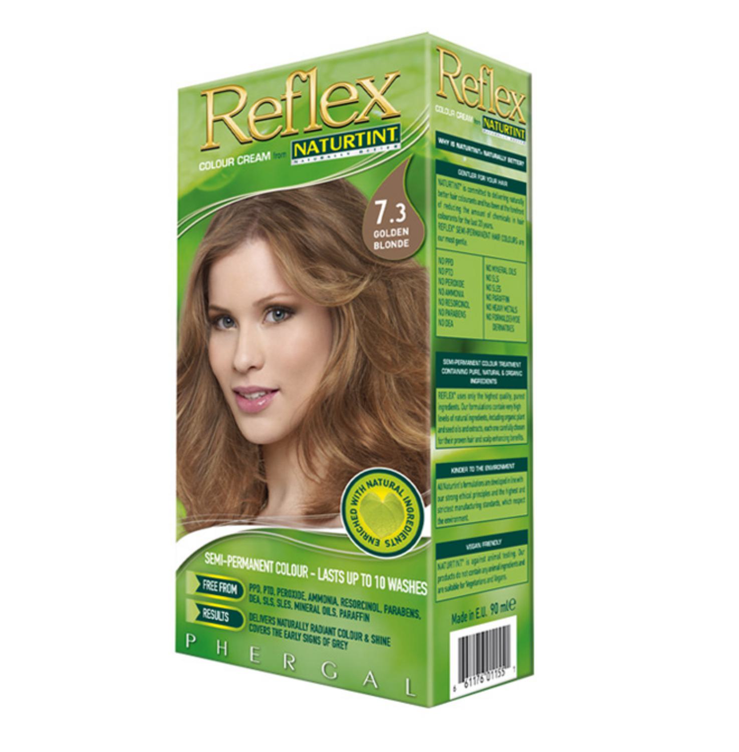 Reflex Reflex Semi Permanent Hair Colourant Golden Blonde 7 3 In 90ml From Naturtint