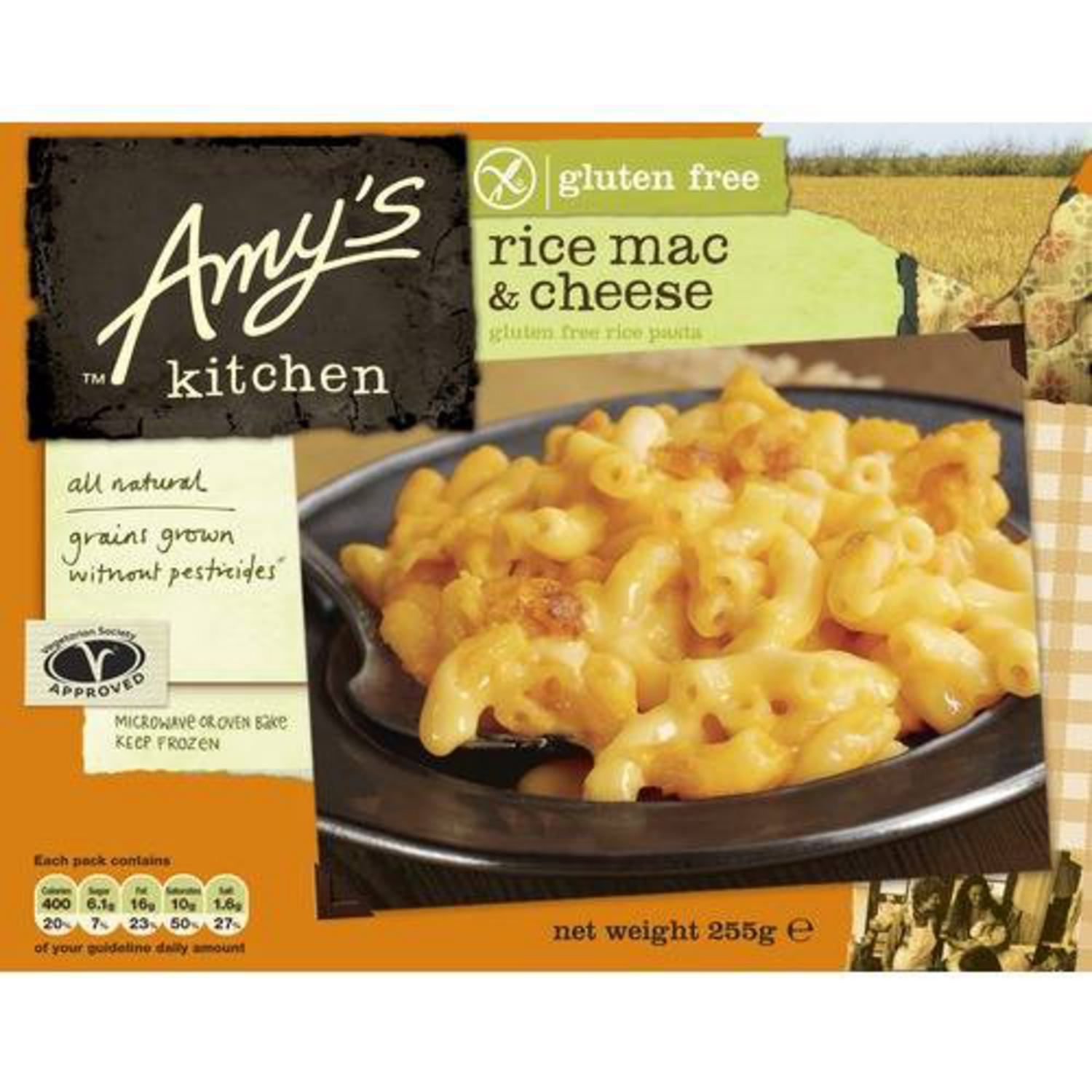 Rice Macaroni and Cheese Ready Meal in 255g from Amy's Kitchen
