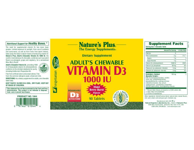 Vitamin D Berry Chewable 1000iu  image 2