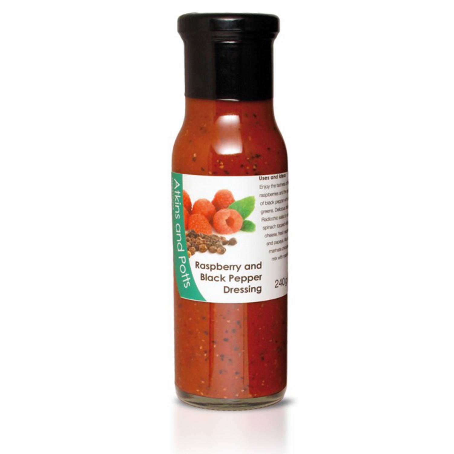 Raspberry and Black Pepper Dressing in 240g from Atkins and Potts