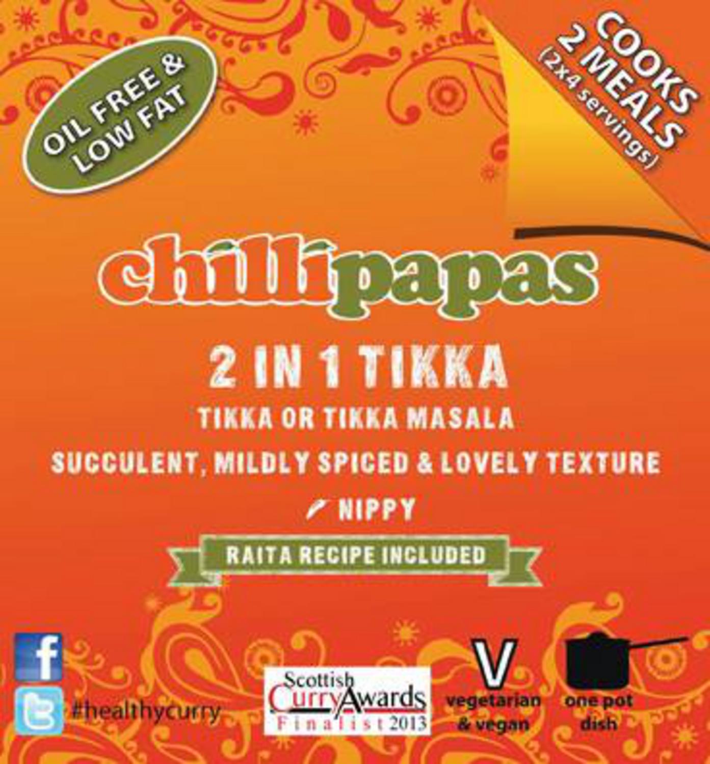 Chilli Papas 2 in 1 Tikka Curry Mix 27g